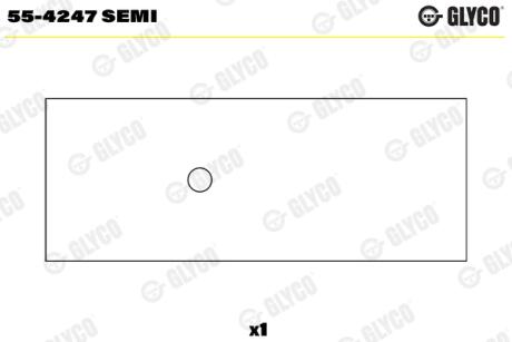 Підшипник ковзання Glyco 554247 SEMI