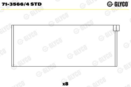 Комплект вкладишів двигуна Glyco 7135664 STD