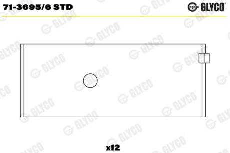Подшипник скольжения PL STD (TD60/TD61) Glyco 7136956 STD