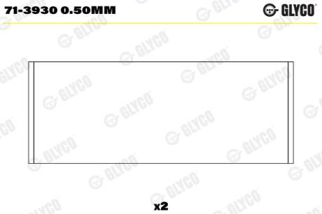 Підшипник ковзання Glyco 713930 0.50MM