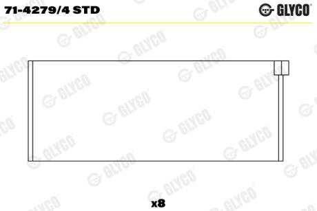 Подшипник шатуна (к-кт) Glyco 7142794 STD