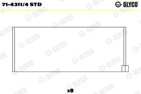 Вкладиші Glyco 7143114 STD