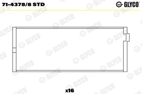 Подшипник скольжения PL STD Glyco 7143788 STD