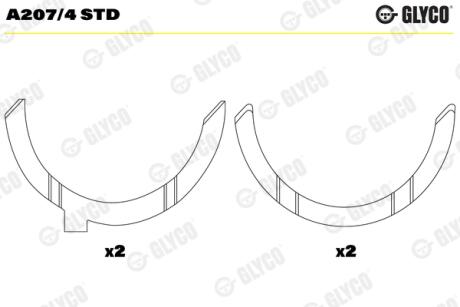 Півкільця STD Glyco A2074 STD