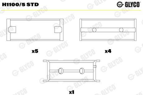 Подшипник скольжения Glyco H11005 STD