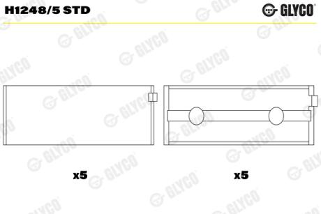 Вкладыши Glyco H12485 STD
