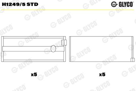 Вкладиші Glyco H12495 STD