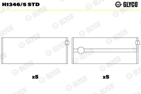 Вкладыши Glyco H13465 STD