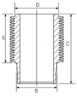 Гільза компресора (OM5..) (D=100мм) GOETZE 14-000350-00