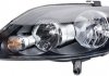 HELLA VW Фара основная галоген с мотором,лампами,H15 H7/H7 PY21W W5W лев.Golf Plus 09- 1EE 009 948-051