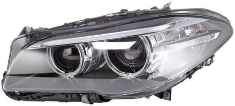 BMW Фара основная Bi-Xenon з мотором,без ламп,без предвкл.прибора D1S PY24W з дневн.светом лев.5 F10 07/13- HELLA 1EL 011 087-711