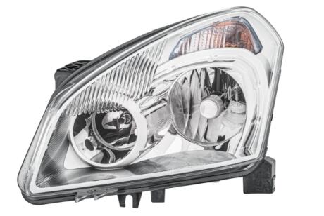 NISSAN Фара основная Xenon с газораз.лампой,с мотором,с предвк.аппаратом D2R H7 PY21W W5W лев.Qashqai 07-10 HELLA 1EF 238 042111