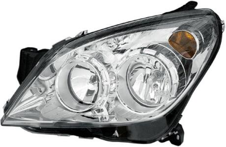 OPEL Фара основна з мотором рег.дальности світла H7/H1,W5W лів.Astra H 04- HELLA 1EG 270 370611