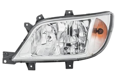 DB Фара основная галоген с мотором,с лампами H7/H3/H7 PY21W W5W лев.Sprinter 02- HELLA 1EH 246 047051 (фото 1)