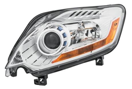FORD Фара основная Bi-Xenon с мотором,с лампами,без газоразр.лампы,без предвкл.прибора D1S/H7 H21Вт W5W лев.Kuga 08- HELLA 1EL 009 696751