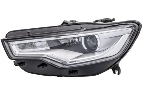 VW Фара основная Bi-Xenon с мотором,без ламп,без предвкл.прибора D3S/H7 PSY24W с дневн.светом лев.Audi A6 11- HELLA 1EL 011 150351