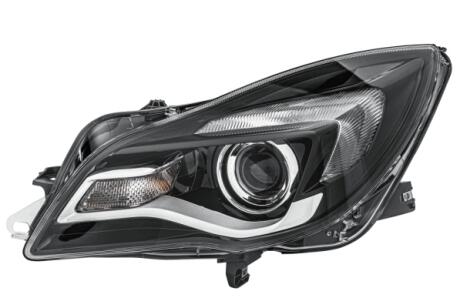 OPEL Фара основная галоген с мотором,с лампами AVL HIR2 PY21W W21W с дневн.светом лев.Insignia 08/13 - HELLA 1EL 011 165711