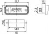 Освітлювач номерного знаку HELLA 2KA 010 278-011 (фото 2)