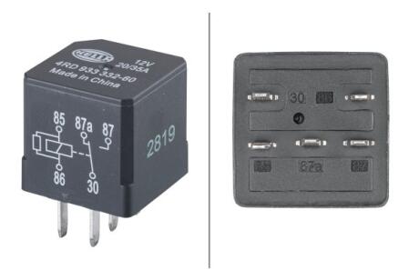 Реле багатофункціональне 12V, 20A/35A, 5 -пол. HELLA 4RD 933 332601