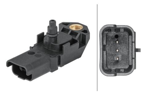 CITROEN датчик тиску наддуву Berlingo 08-,C2/3/4/5,Jumpy,Fiat Scudo, Ford C-Max, Fiesta VI, Focus II, Kuga, Mazda, Peugeot, Suzuki, Volvo 1.6/2.0HDI/TDCi HELLA 6PP 009 403461