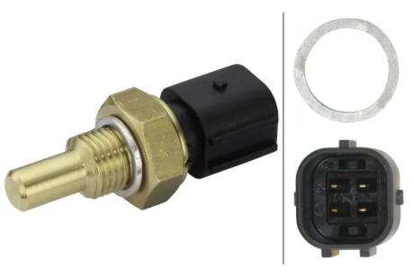 DB Датчик температуры воды (4-х конт.) W124/W202/W210/W140 Sprinter -06, Vito -03. HELLA 6PT 009 309251