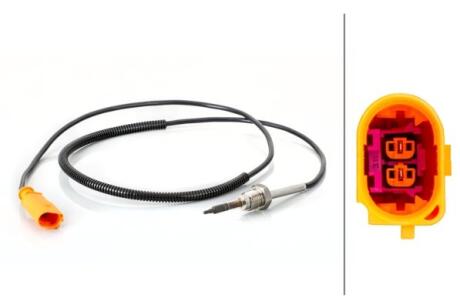 VW Датчик температури ВГ TRANSPORTER V 1.9 TDI 06-09, MULTIVAN V 1.9 TDI 06-09 HELLA 6PT 014 494801