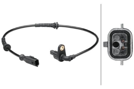 RENAULT датчик ABS задн. прав. Duster HELLA 6PU 012 679121
