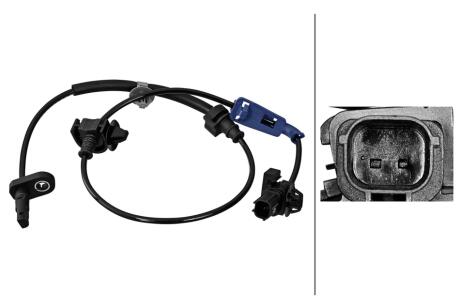 HONDA Датчик ABS перед. прав. CR-V III 07- HELLA 6PU 358 217101