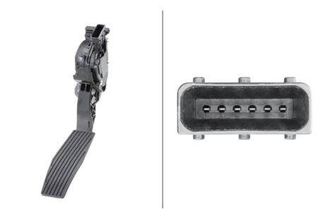 CHEVROLET Датчик положення педалі ходу CRUZE, OPEL ASTRA J, CASCADA HELLA 6PV 009 765711