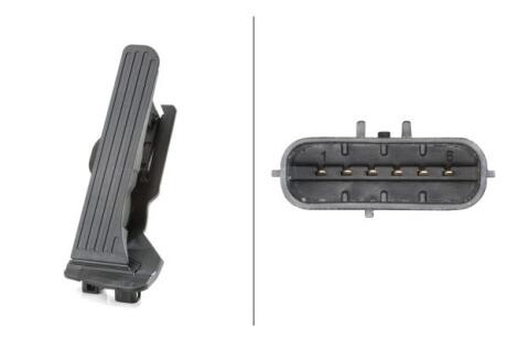 VW Датчик положення педалі ходу BEETLE 11-, GOLF VI 09-, JETTA IV 11-, AUDI HELLA 6PV 011 040711