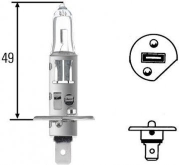 H1 Plus 90% 12V 55W Автолампа HELLA 8GH 002 089-531