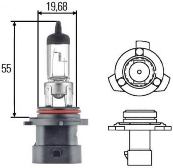 Автолампа HB4A 12V 51W P22D HB4 HELLA 8GH 005 636-201 (фото 1)