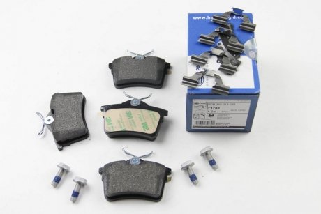 Колодки гальмівні дискові; задня вісь HELLA 8DB 355 014081