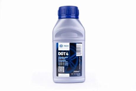 Рідина гальмівна DOT4 250ml HELLA 8DF 355 360001