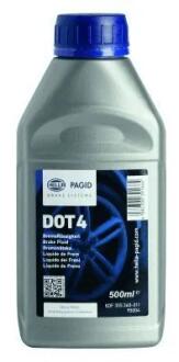 Рідина гальмівна DOT4 500ml HELLA 8DF 355 360011