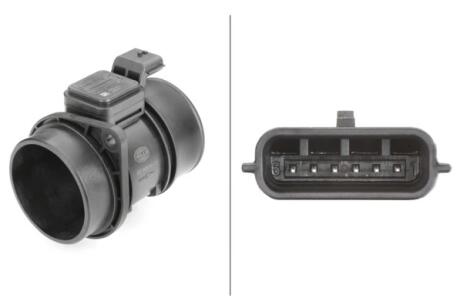 Расходомер воздуха Opel Movano 03-10, Vivaro 01- Ranault Kangoo 07-, Megane 05-09, Scenic 05- HELLA 8ET 009 142131