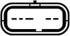 Расходомер воздуха (6 конт.) FORD FIESTA V/PEUGEOT 206, 207 1.4D 01- HELLA 8ET 009 142391 (фото 2)