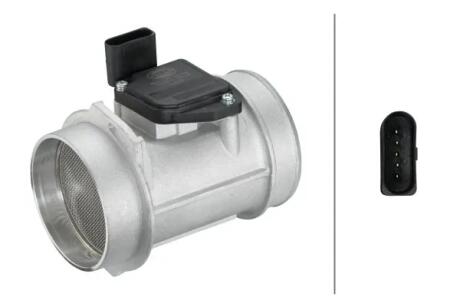 Расходомер воздуха (5 конт.) AUDI A4/ A6/A8/VW PASSAT 2.5TDi 00-05 HELLA 8ET009142451