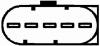AUDI Витратомір повітря A3 1,8 98-03 VW Golf IV 1,6/2,0: Sharan 1,8T/2,0 SKODA 2,0 00- SEAT HELLA 8ET 009 142701 (фото 2)