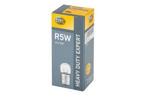 R5W 24V 5W Автолампа HD (Увеличенный ресурс!) HELLA 8GA 002 071261