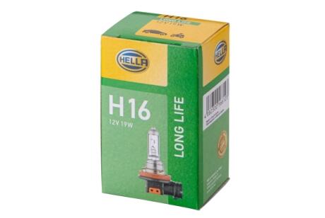 Лампа 12V H16 19W PGJ19-2 LONG LIFE HELLA 8GH 186 996001