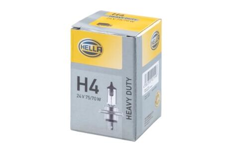 H4 24V 75/70W P43t-38 Лампа HEAVY DUTY HELLA 8GJ 178 555201