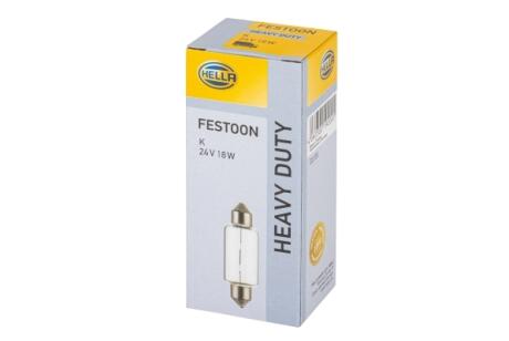 C18W SV 8.5 24V, K (18W) Автолампа HELLA 8GM 002 091241