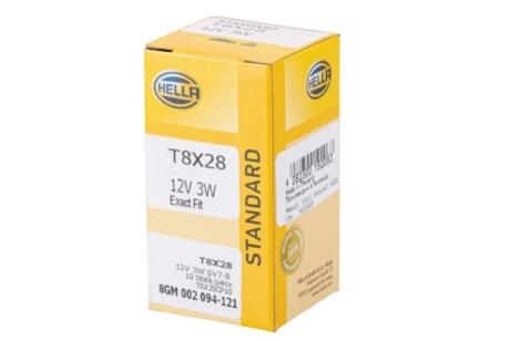 Автолампа SV7-8 12 V 12V3W M12VCP10 HELLA 8GM 002 094121