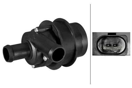 VW Додатковий водяний насос BEETLE, CC B7, EOS, SKODA, AUDI (бензин) HELLA 8TW 358 304591