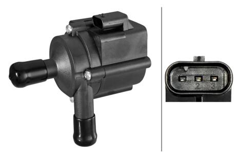 FORD Додатковий водяний насос C-MAX II 12-, FOCUS III 12-, MONDEO V 15- HELLA 8TW 358 304731