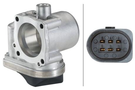 Дросельна заслінка 1.4MPI 16V, 1.6MPI 16V VW Polo 02-09, Golf IV 97-03, Lupo 98-05, Bora 98-13, Polo 94-01; SKODA Fabia I 99-07; SEAT Ibiza 02-09, Cordoba 02-09, Toledo II 99-04, Leon 99-05 HELLA 8UK007623371