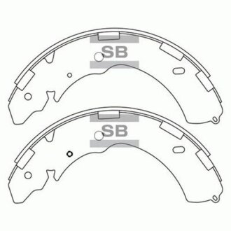 Тормозные колодки барабанные SANGSIN BRAKE Hi-Q (SANGSIN) SA171