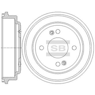 Тормозной барабан SANGSIN BRAKE Hi-Q (SANGSIN) SD1078
