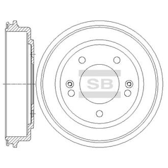 Тормозной барабан SANGSIN BRAKE Hi-Q (SANGSIN) SD1097